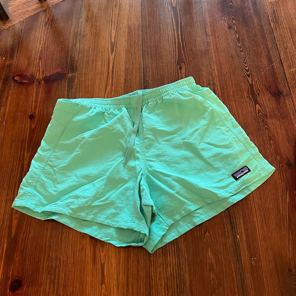 light blue patagonia shorts